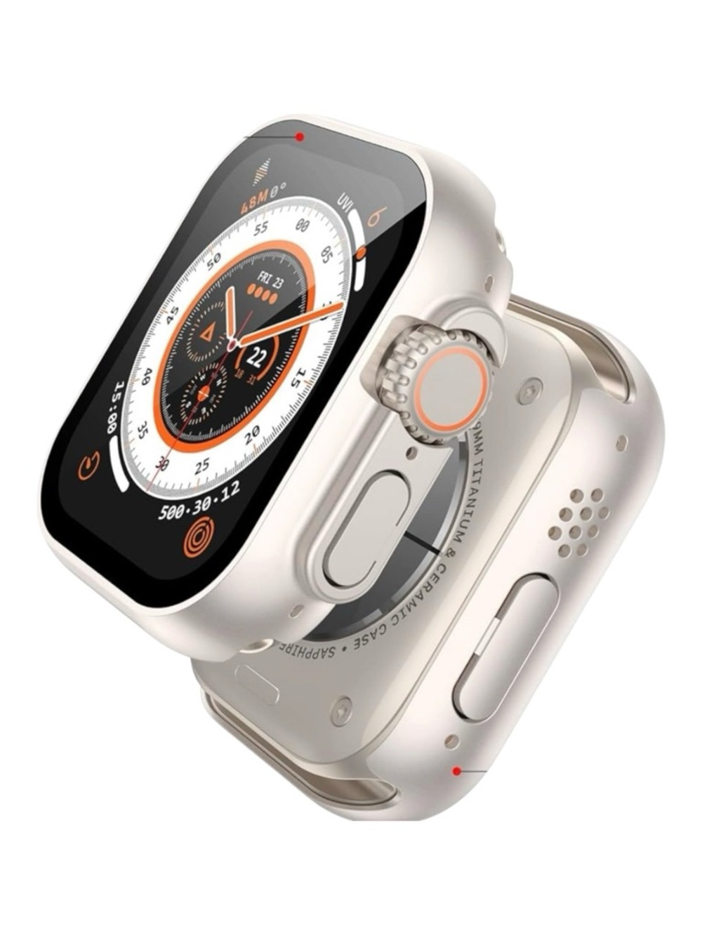 Protective Watch Case with Screen Protector Compatible with 49mm Apple Ultra - Picture 3 of 11